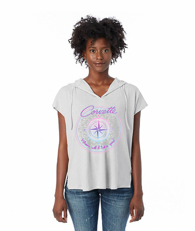 Ladies' Corvette Compass Poncho Hoodie
