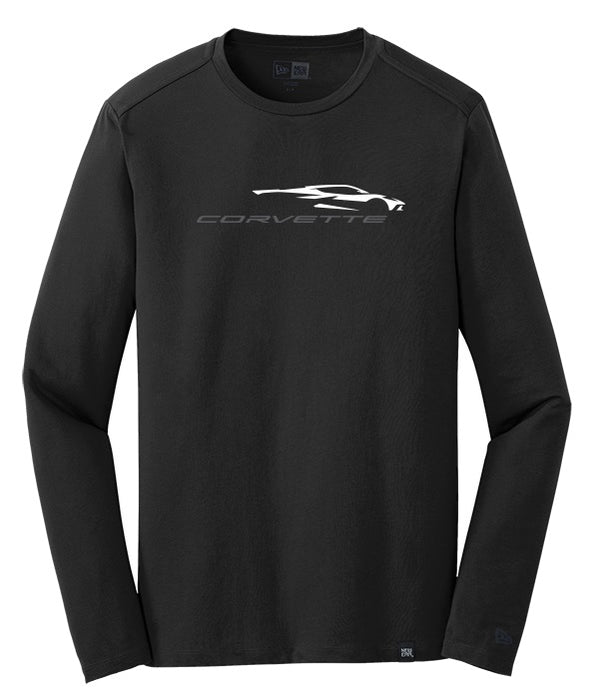 New Era C8 Corvette Gesture Black Long Sleeve T-Shirt