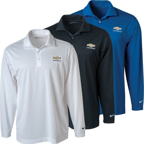 Chevrolet Gold Bowtie Men's Under Armour Nike Golf Dri-Fit Stretch Tech Polo - [Corvette Store Online]