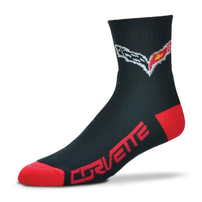 C7 Corvette Team Color Quarter Crew Sock - [Corvette Store Online]