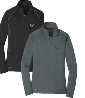 Ladies Corvette Next Generation Eddie Bauer ½ Zip Pullover - [Corvette Store Online]