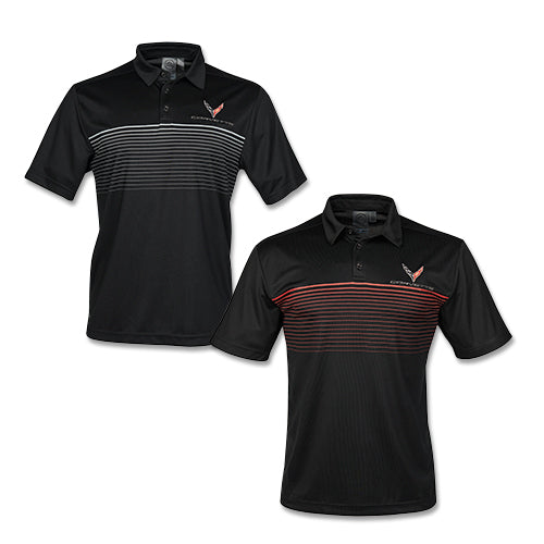 C8 Corvette Mens Wavelength Polo