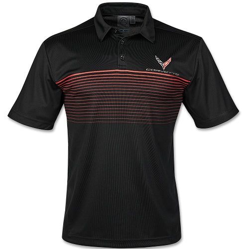 C8 Corvette Mens Wavelength Polo