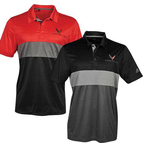 C8 Corvette Mens Adidas Sport Polo