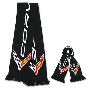 C8 Corvette Logo Knitted Scarf