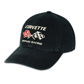 corvette-vintage-racing-washed-chino-hat-cap