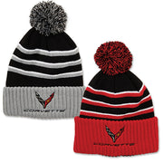 corvette-c8-2020-knit-beanie-with-pom