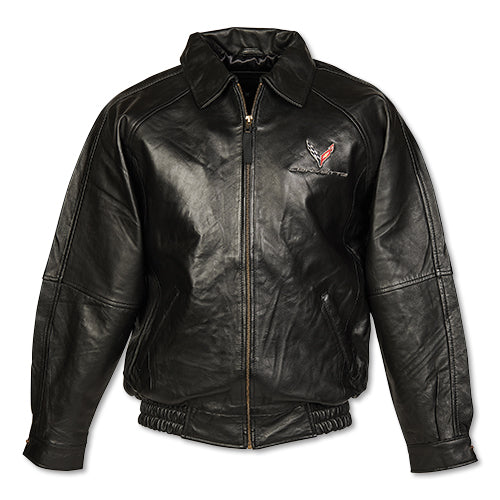 C8 Corvette Lambs Skin Leather Jacket