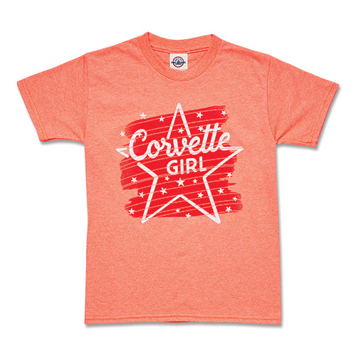 Youth Corvette Girl Starstruck Watercolor Tee