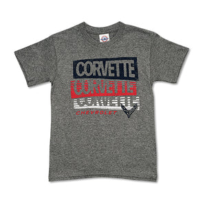 Youth C8 Corvette Striped Tee