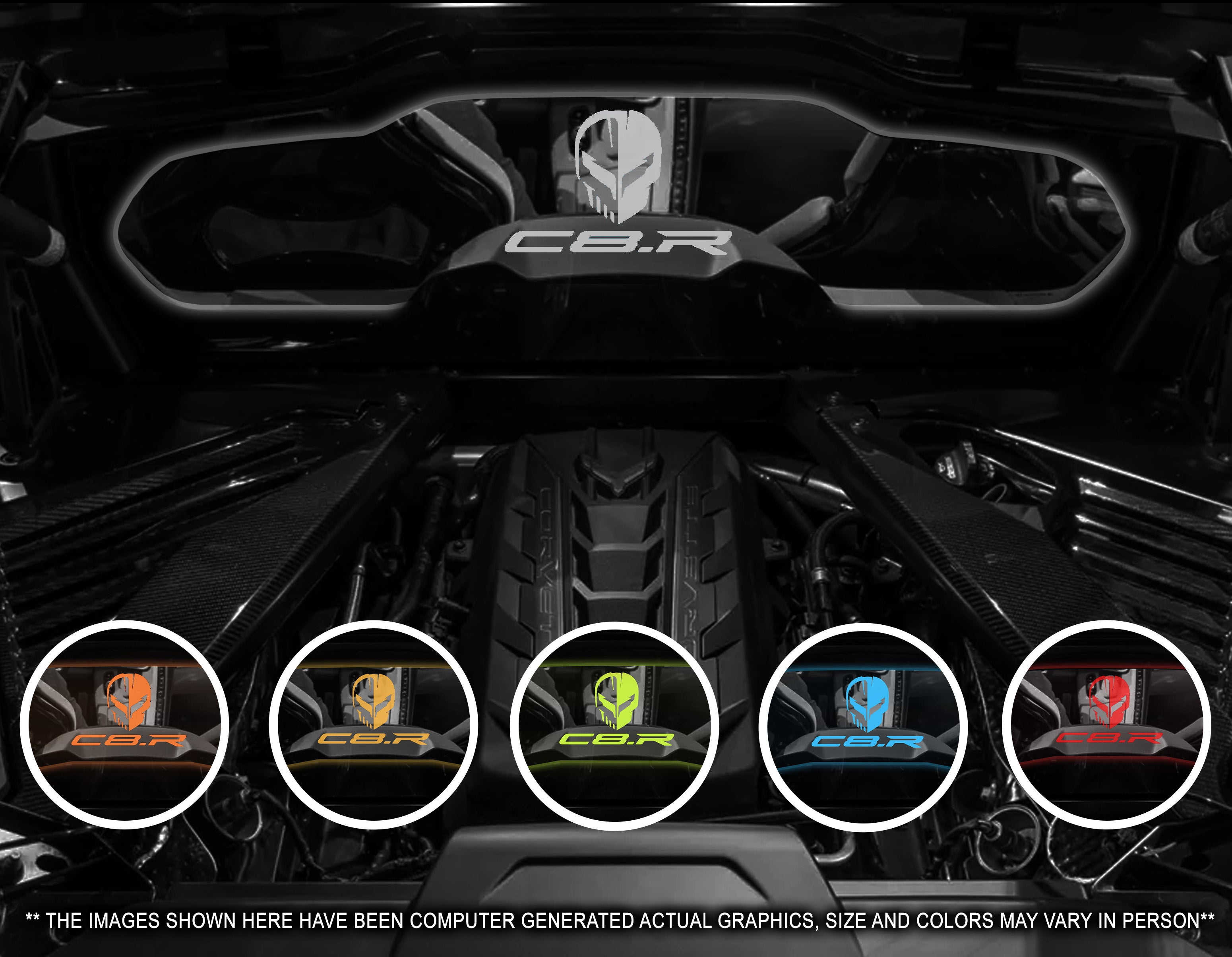 C8 Corvette Coupe WindRestrictor Glow Plate | Corvette Store Online