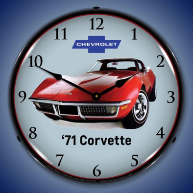 red-1971-corvette-lighted-wall-clock