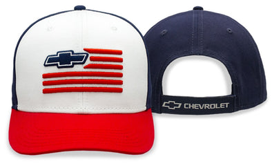 Chevy Bowtie America Hat / Cap Red/White/Blue