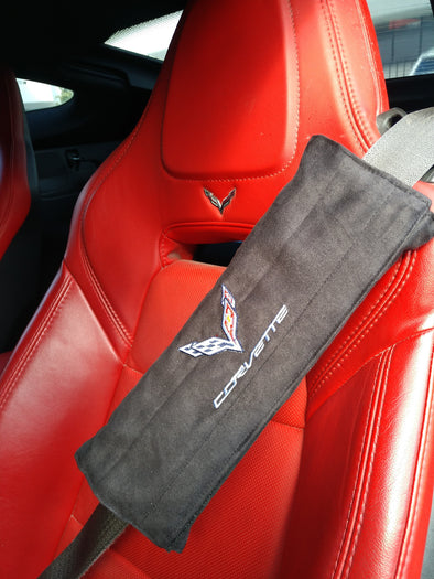 Corvette seat shop belt covers