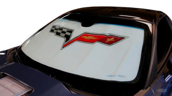 C6 Corvette Custom Fit Holda Folding Graphic Sunshield 2005-2013