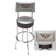 Corvette C5 Counter Stool with Back - [Corvette Store Online]