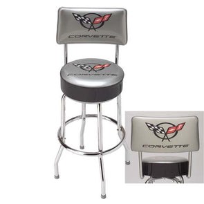 Corvette C5 Counter Stool with Back - [Corvette Store Online]