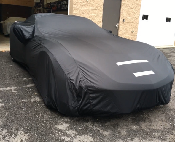 C7 Corvette Select-Fleece Car Cover and OC Sun Shade Bundle