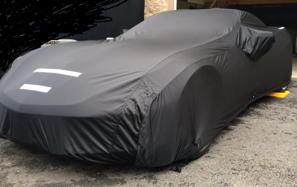 C5 Corvette Select-Fleece Car Cover - Black Satin