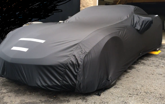 C6 Corvette Select-Fleece Car Cover - Black Satin - Corvette Store Online