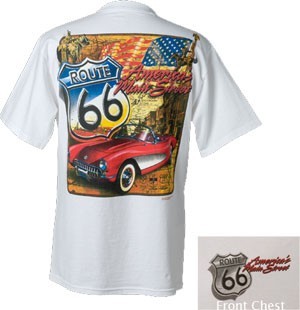 Corvette America's Main Street Route 66 Tee - [Corvette Store Online]