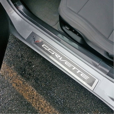 C7 Corvette Stingray Door Sill Protectors | Clear - [Corvette Store Online]