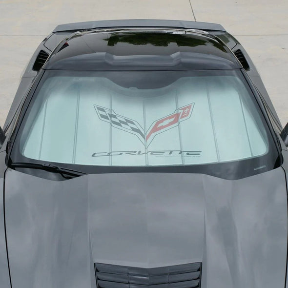 C7 Corvette Custom-Fit Accordion Style Sunshade | Insulated