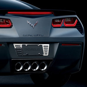 C6/C7 Stingray Corvette | License Plate Frame | Billet Chrome | 2005-2020 - [Corvette Store Online]