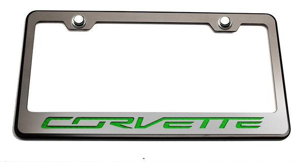 C7 Corvette License Plate Frame | Corvette Lettering