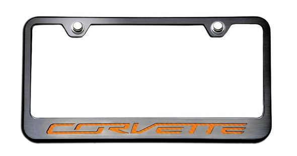 C7 Corvette License Plate Frame | Corvette Lettering