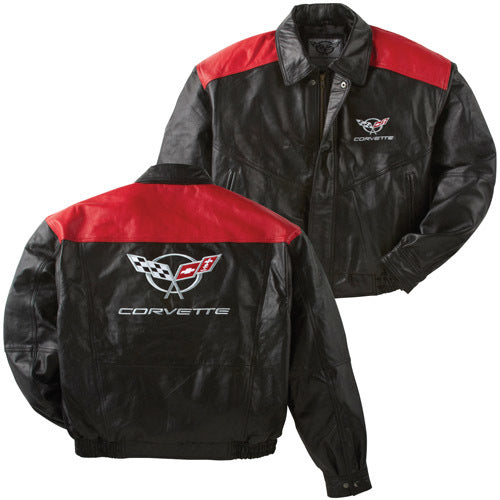 C5 Corvette Color Block Lambskin Jacket - [Corvette Store Online]