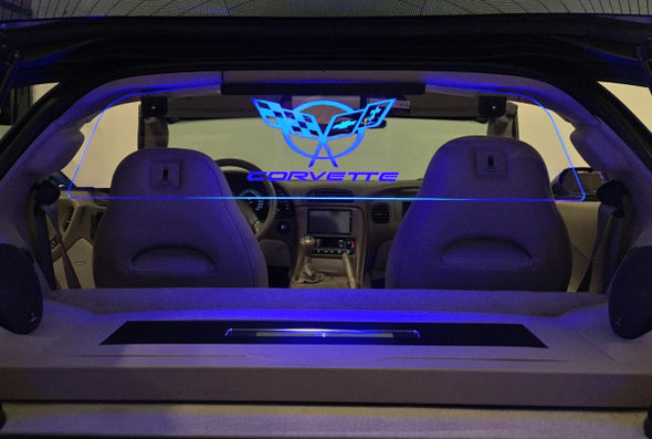 C5 Corvette Coupe Wind Restrictor Glow Plate - [Corvette Store Online]