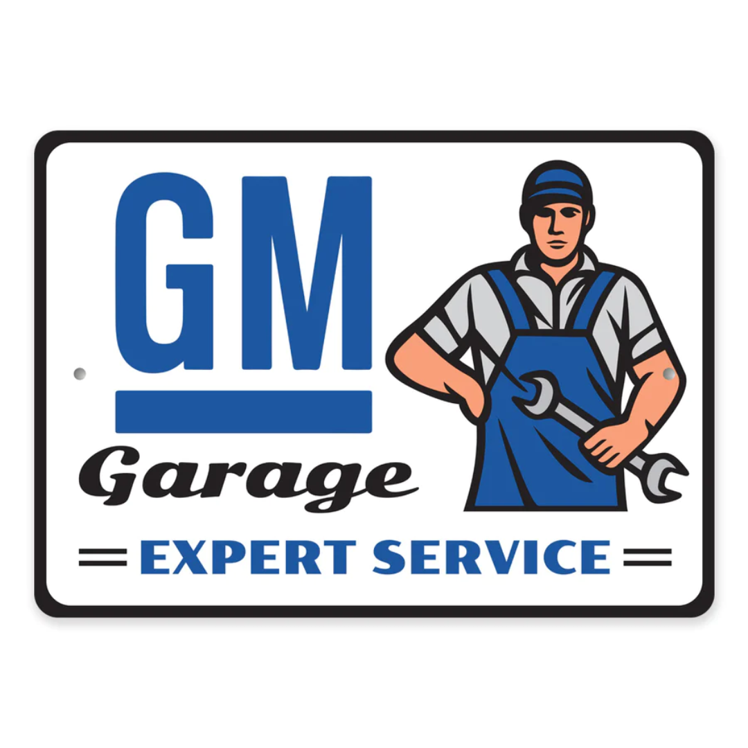 GM Garage Expert Service Sign - Aluminum Sign