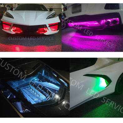 C8 Corvette Coupe Level 4 Exterior RGB Custom LED Light Kit System