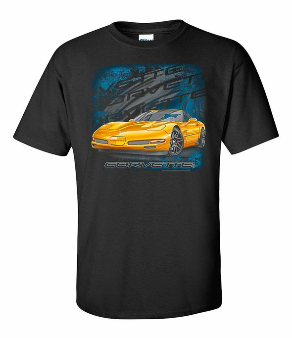 C5 Corvette Yellow Vette T-Shirt and Hat Bundle