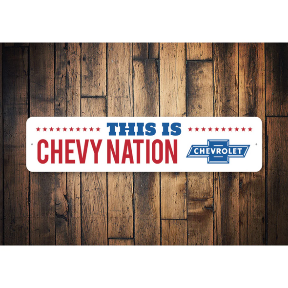This Is Chevy Nation Sign - Aluminum Sign