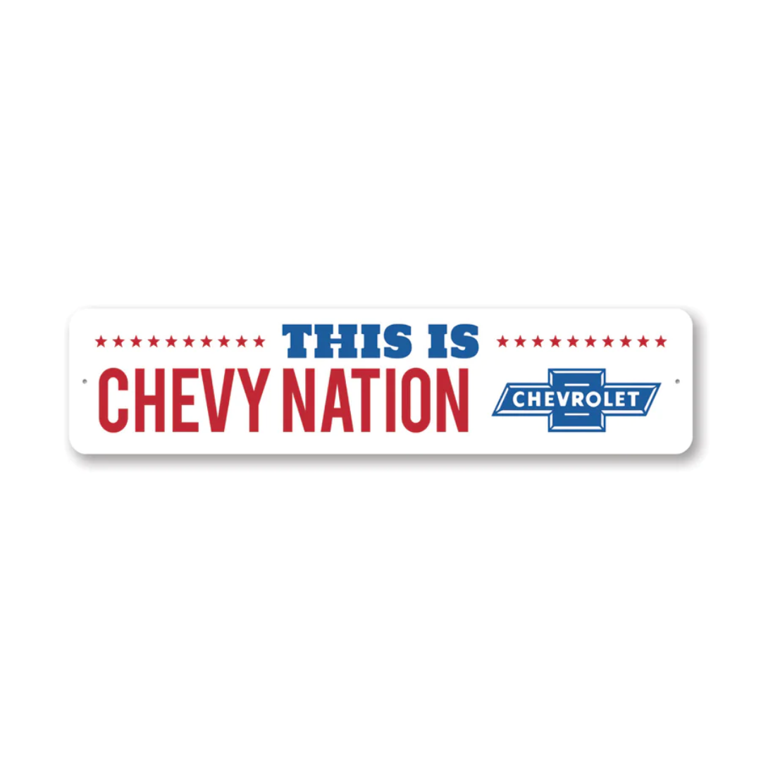 This Is Chevy Nation Sign - Aluminum Sign